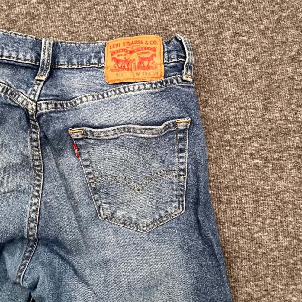 Levis 511 Slim Fit Mens Straight Relaxed Jeans 33 Medium Wash Blue‎ Denim Pants